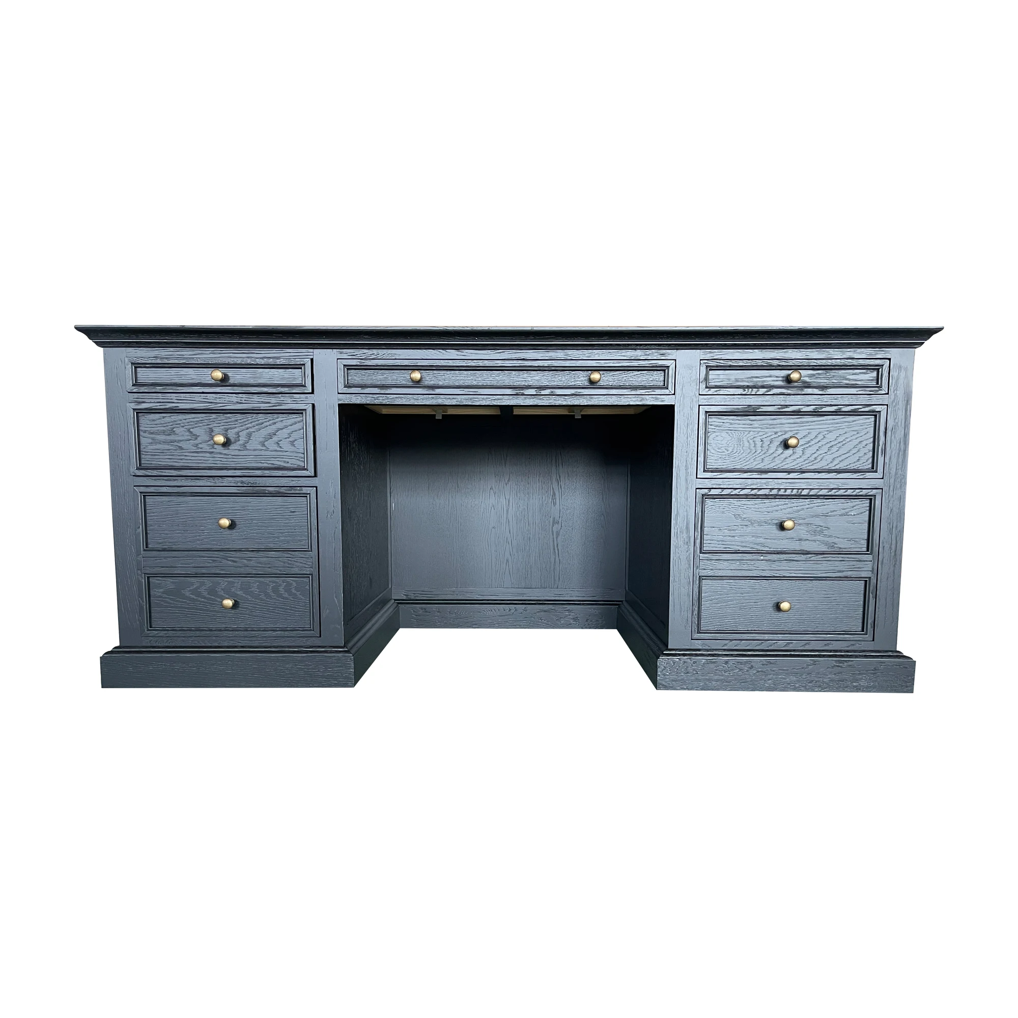 Американский ретро-письменный стол в стиле Св. Джеймс антикварный дизайн среднего века дубовый деревянный для кабинета руководителя домашнего офиса FH1212