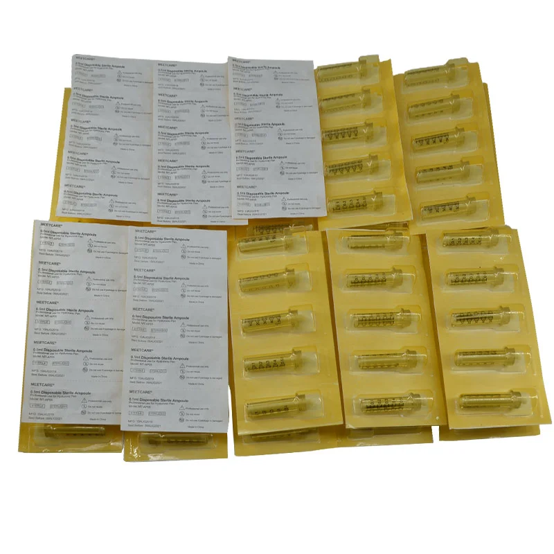 Пистолет для мезотерапии, стерильная игла, адаптер, распылитель, иглы с гиалуроновой кислотой, 0,3 мл, 0,5 мл, ампульная головка для ампульной гиалуроновой ручки