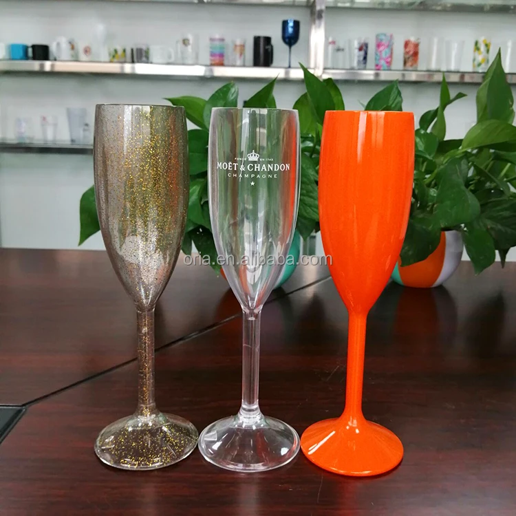 Acrylic BPA-Free Champagne Glass; Unbreakable BPA-Free Tritan™