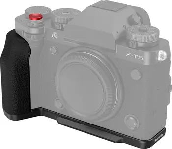 SmallRig X-T5 L-Shape Grip for FUJIFILM X-T5 Camera,Ergonomic Silicone Handgrip, Shutter Button (Black) - 4260