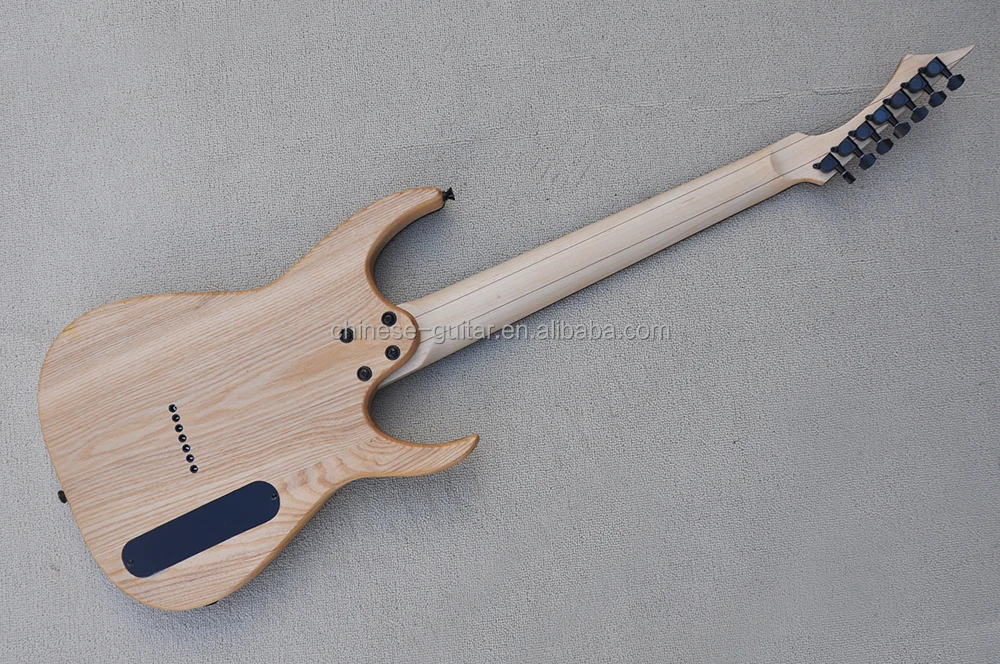 Flyoung Left Handed 7 Strings Electric Guitar Stringed Instruments Burl Maple Veneer Guitar