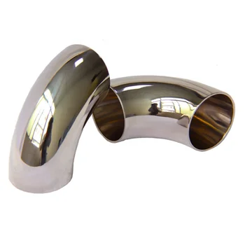 Factory Direct Sale Stainless Steel Staircase Railing Accessories Mirror Polish Casted Pipe Elbow