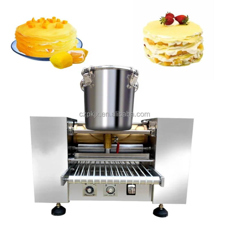 Automatic Thousand Layer Cake Maker Machine Spring Roll Wrapper Crepe Cake Making Machine
