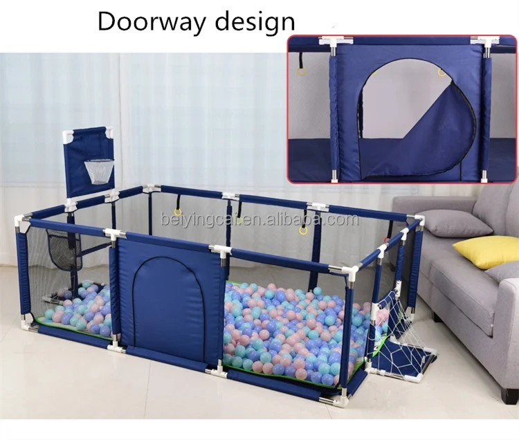 Bestselling Oxford Cloth Baby Playpens Square Baby Travel Cot Folding