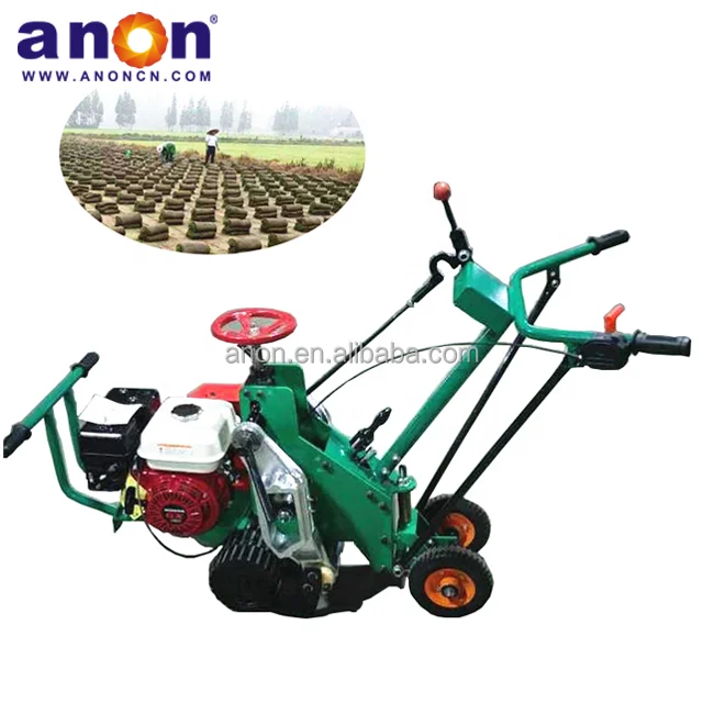 ANON Easy Operated Portable Hand Push Lawn Grass Turf Cutting Transplant  Machine Grass Cutting Sod Cutter