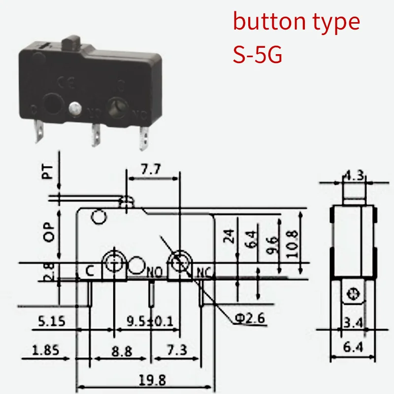 Mini Micro Switch No/nc Micro Switches 3a 5a 10a 250vac Arc Lever Snap ...