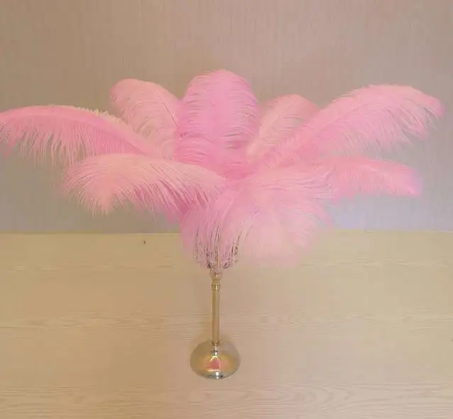 50pcs/lot Pink Ostrich Feather Wedding Background Wall Decorative Feather  Wall Headwear Boutonniere Ostrich Feather Decoration - AliExpress