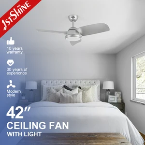 1stshine LED Ceiling Fan Smart Control ABS Blades 42 Inches High Airflow Smart Ceiling Fan with Light