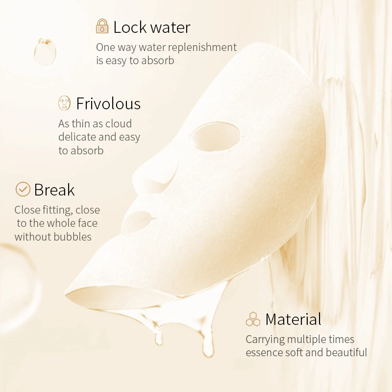 Private Label One Spring Oat Grain Extract Natural Moisturizing Rejuvenating Face Care Purify Hydrating Silk Facial Mask