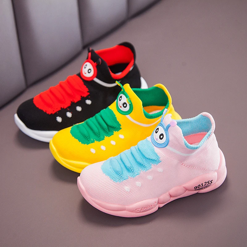 Новые летающие тканые мягкие Повседневные детские туфли caterpillar