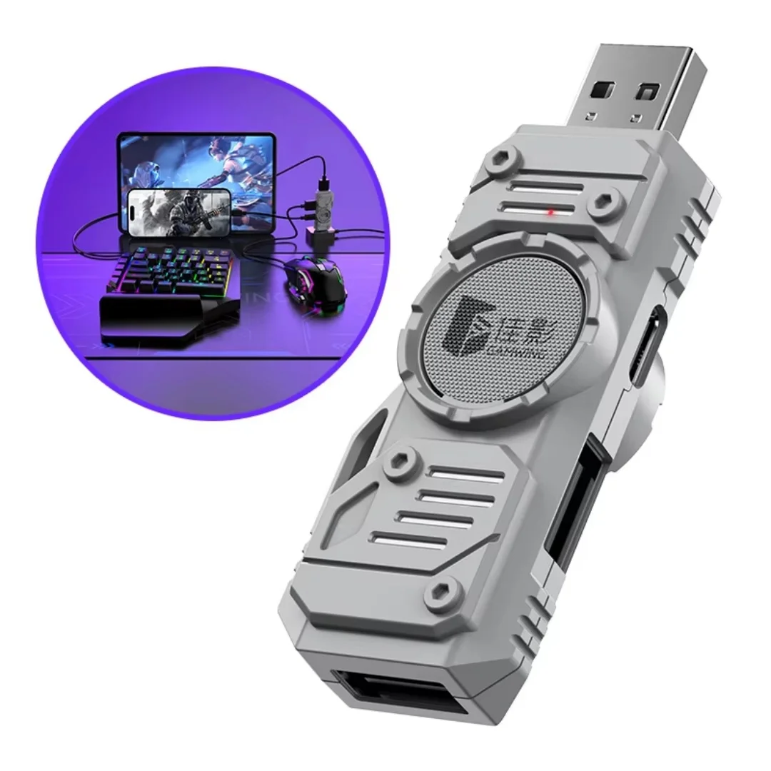 M9 Game Mouse&Keyboard Mechanical Gaming Keyboard & Mouse Converter Adapter for IOS & Android PUBG