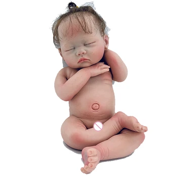 Silicone sólido darren reborn boneca 18 Polegada bebê reborn de silicone  mole artesanal realista renascer de