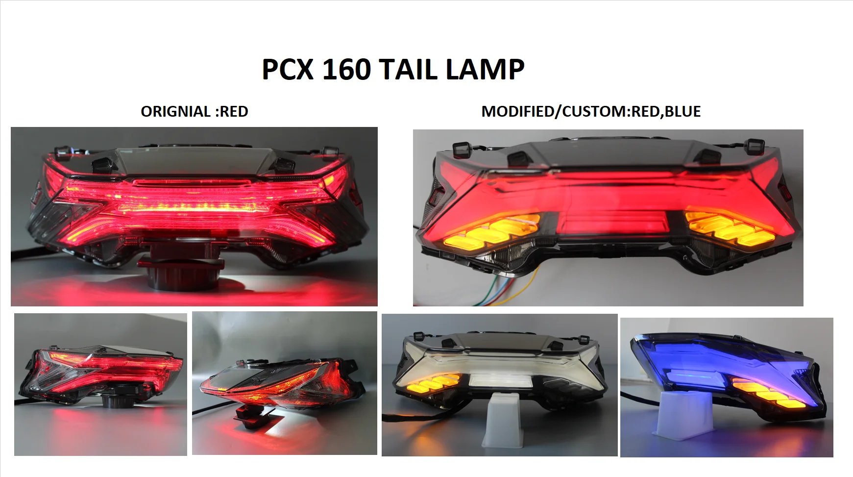 新型改良版 JPA LED リアブレーキストップライト PCX 125 160 2021