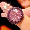 Black gold dried rose ring