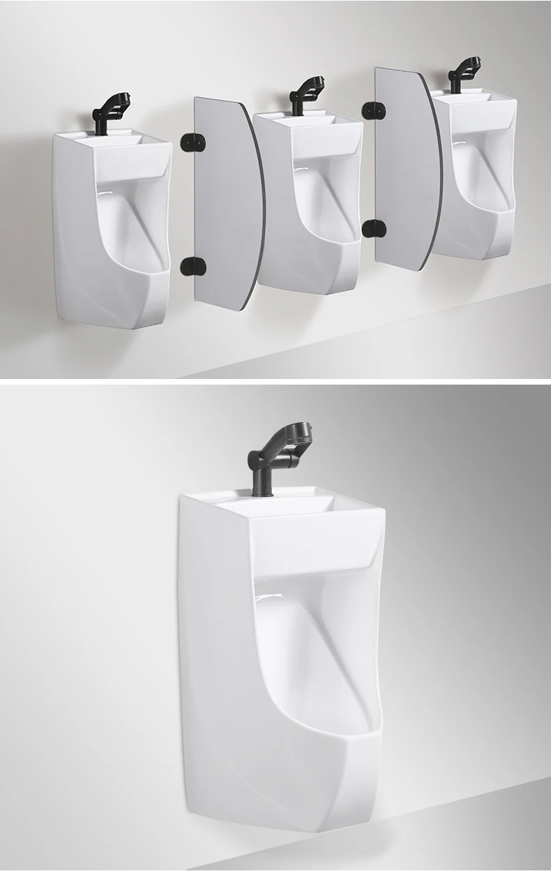 Modern Men's Wallmounted Toilet Bowl Basin Urinal Sink Combination For