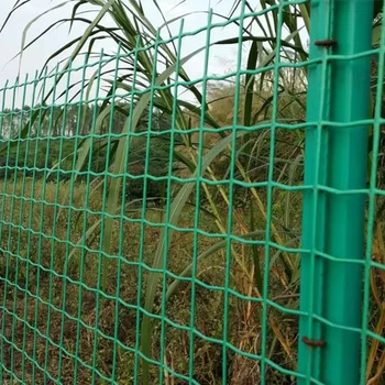 Wholesale PVC Green Coated Fabric Mesh Fence Galvanized Welded Wire Mesh Roll Holland Farm Fence