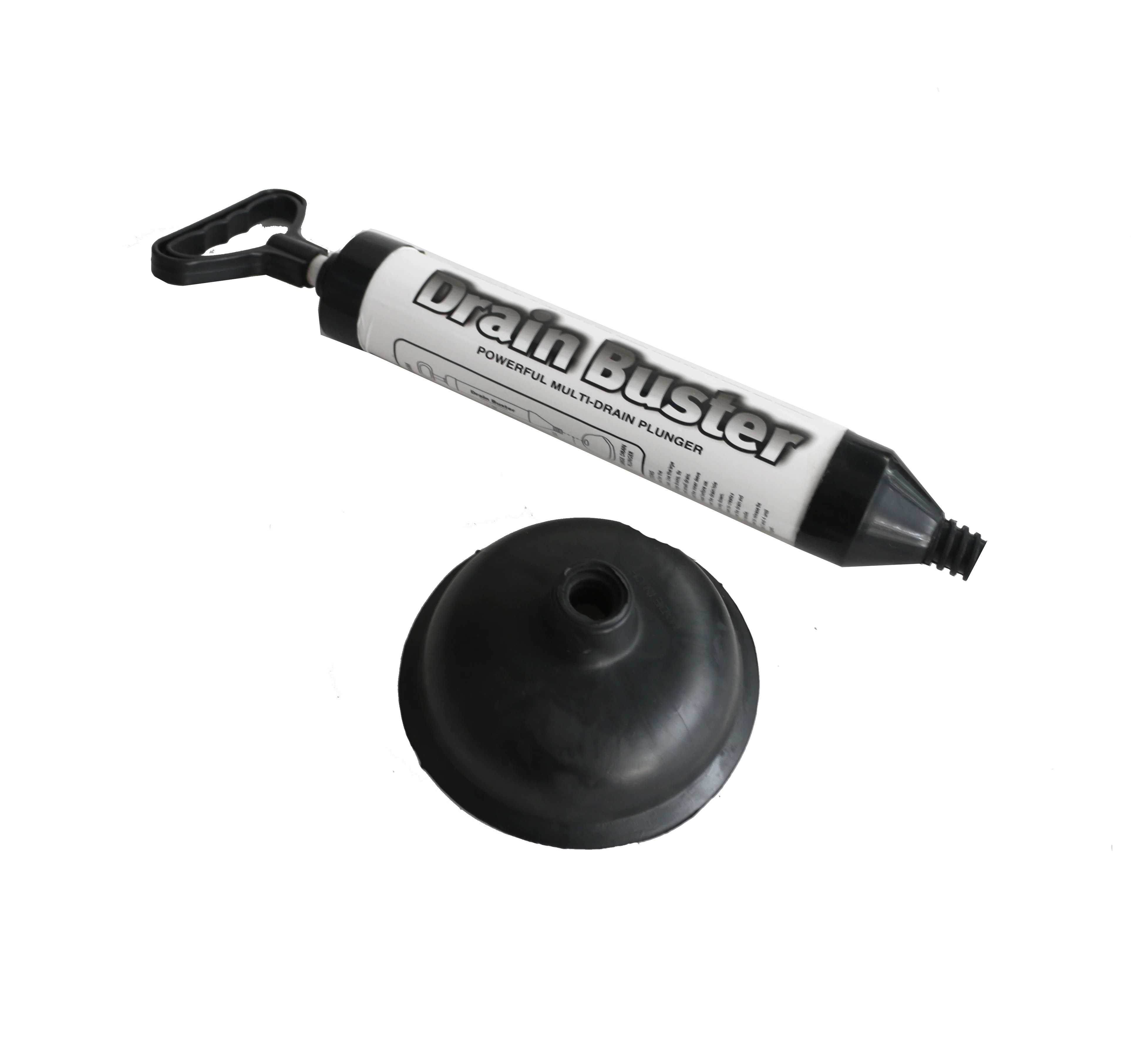 High Pressure Powerful Pump Multi-Drain Plunger Bathroom Toilet Shower Sinks (Black) Drain Unbloker