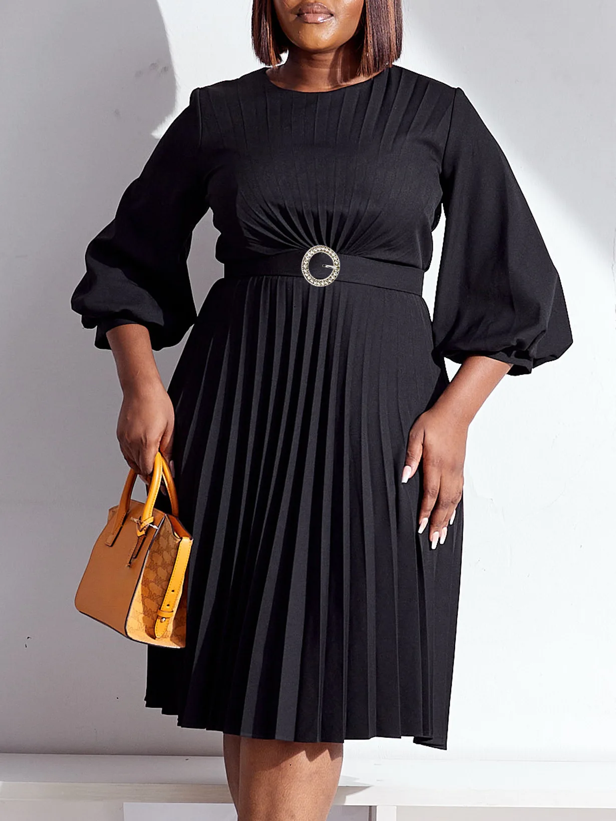 slim fit dress slacks Women's Fall Mini Dress Long Bell Sleeve Mock Neck Bodycon Elegant Wor   Divahotcouture