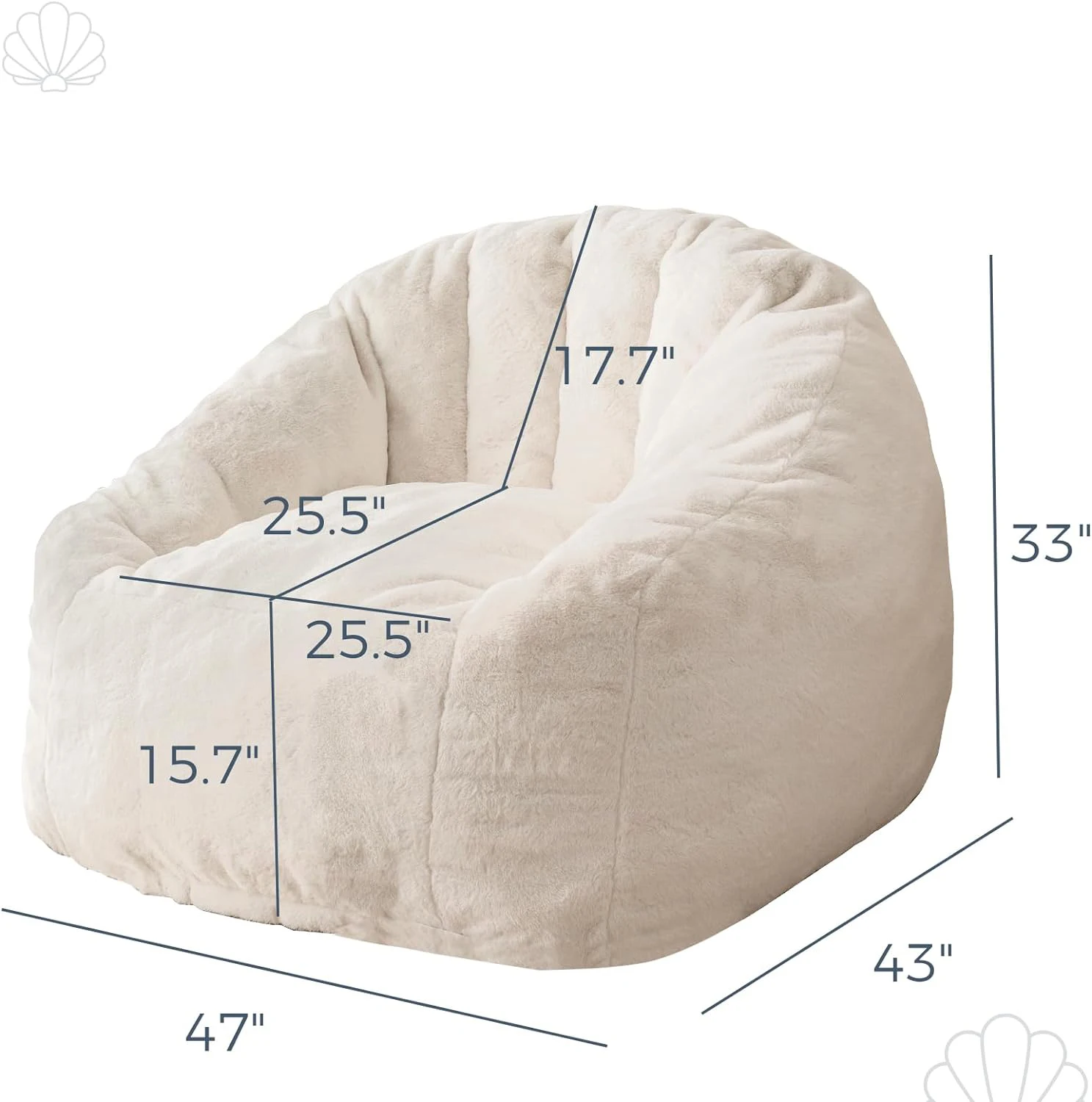 Custom Modern Style Oversized Compressed Sofa Lazy Giant Bean Bag Chair Couch for Adults and Kids