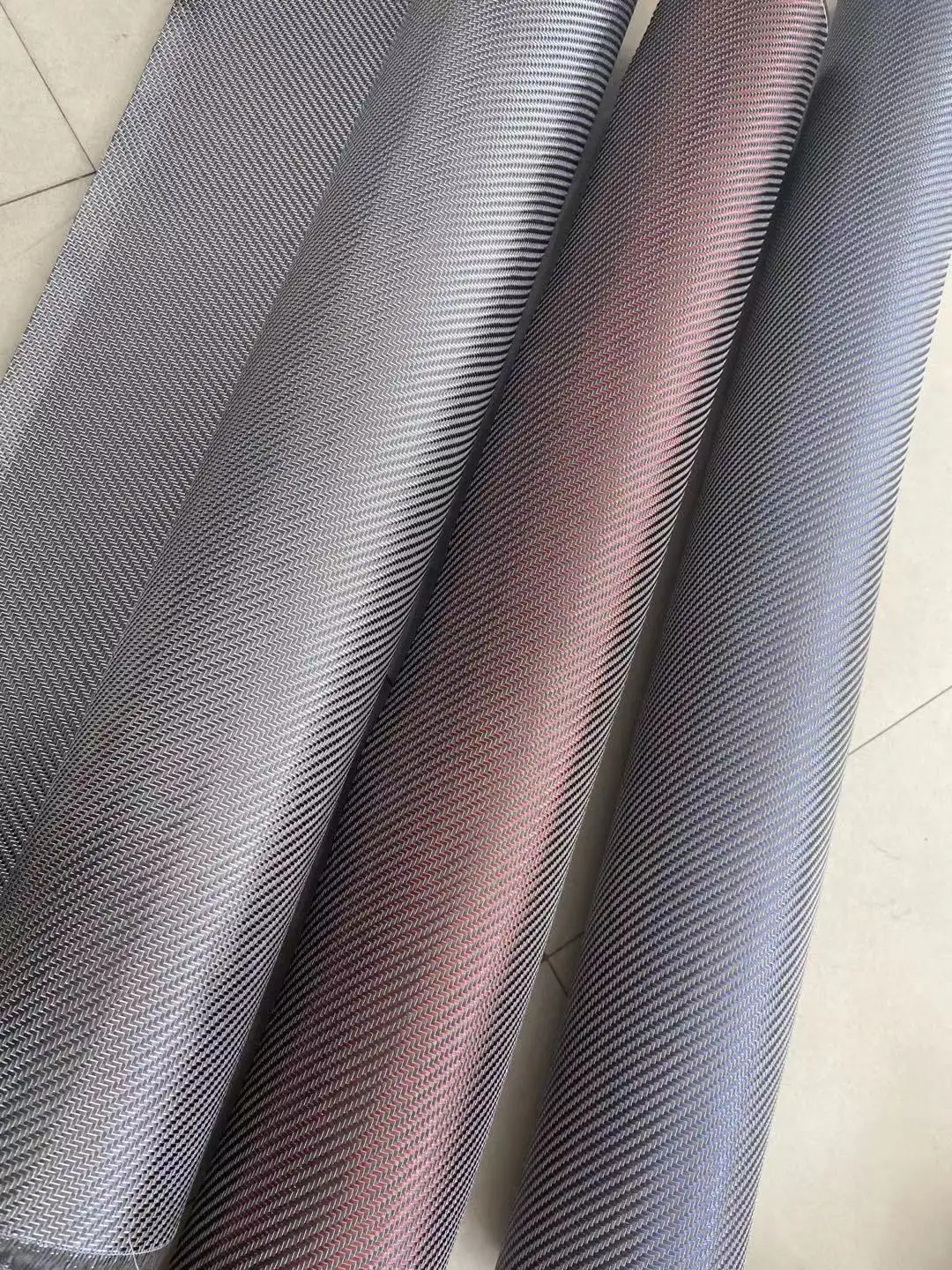 Sliver Glass Fiber Fabric 280gsm Glitter Fiber Fabric Glass Carbon