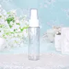 Clear bottle + white cap
