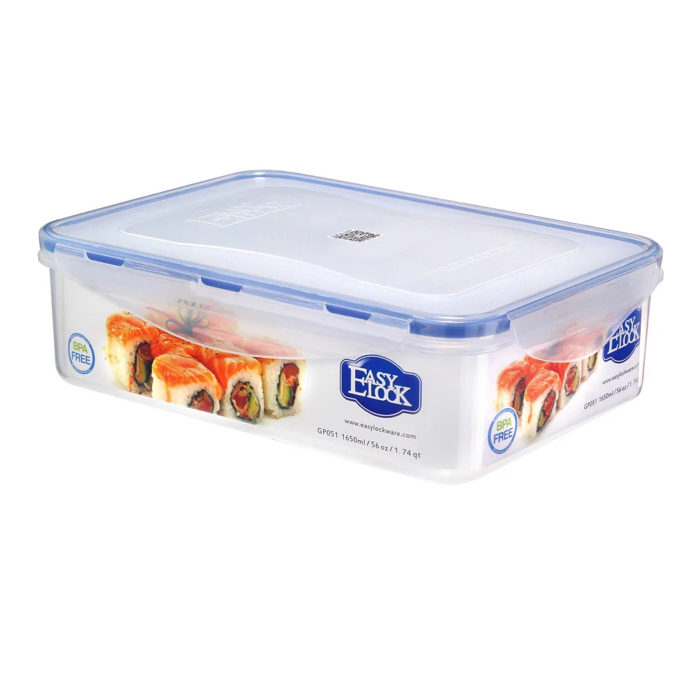 EASYLOCK Custom Made Biscuit Cookie Clear Plastic Container for Food