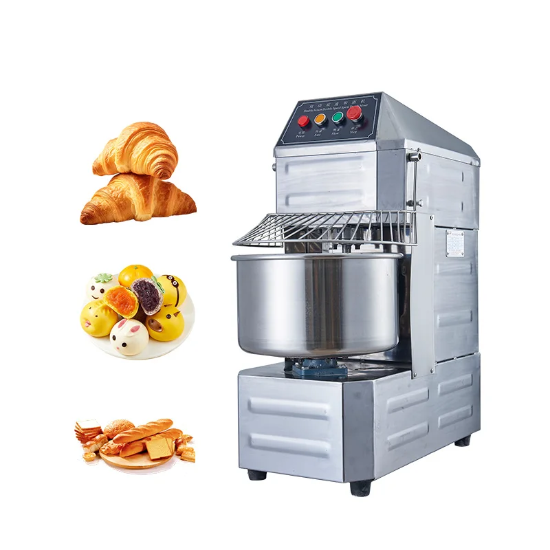 လူကြိုက်များသော Stainless Steel Electric petrin boulangerie spiral dough mixer မုန့်ညက်ပါဝါဝင်မွှေစက် ဒိုးနပ်မုန့်ဖုတ်ထုတ်လုပ်သူ