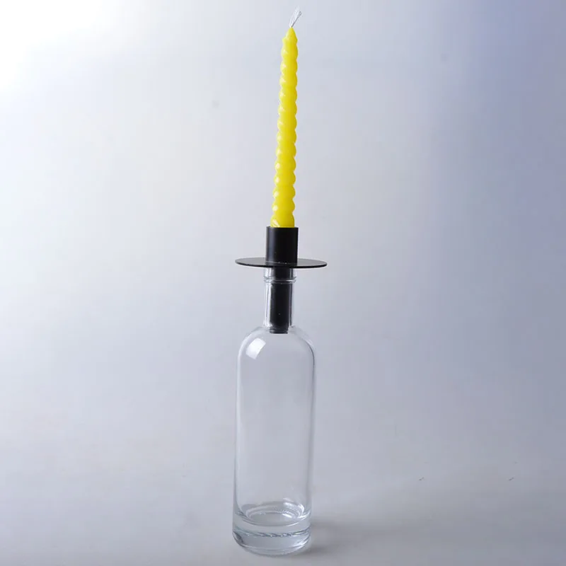 Glass Wine Bottle Metal Candle Holder Buy Bottle Candle Holder,Wine