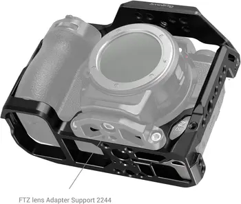 SmallRig Aluminum Alloy Cage for Nikon Z5 / Z6 / Z7 / Z6II / Z7II Camera with Built-in NATO Rail and Cold Shoe Mount for product image