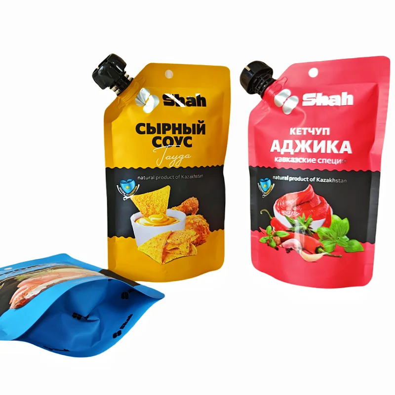 Fillingpackage Condiments Custom Condiment Packaging Condensed Milk Salad Ketchup Squeeze Bag BBQ ...