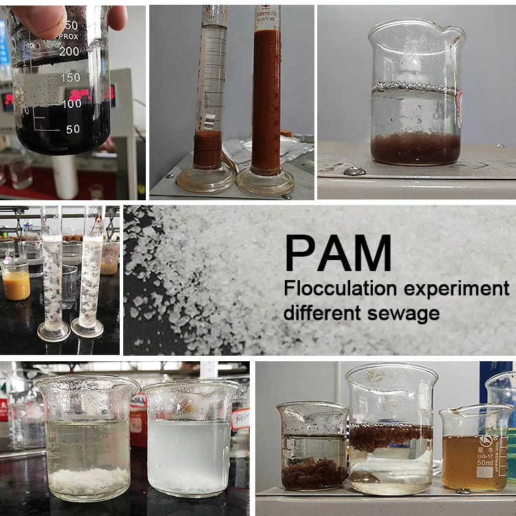 China Factory Price 35 Molecular Weight Polyacrylamide PAM Flocculants Partially Hydrolyzed Polyacrylamide Powder Flocculants
