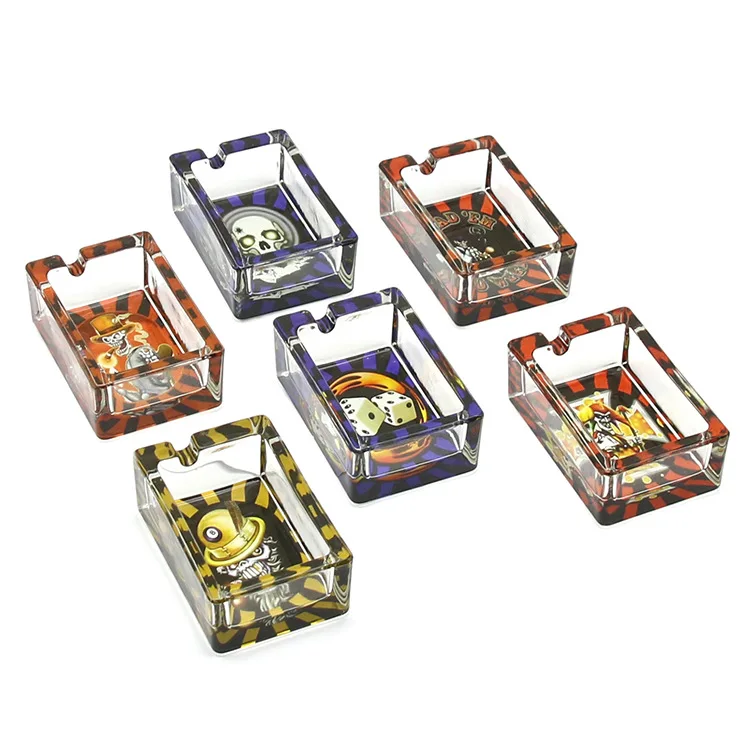 Индивидуальный квадратный прозрачный стеклянный