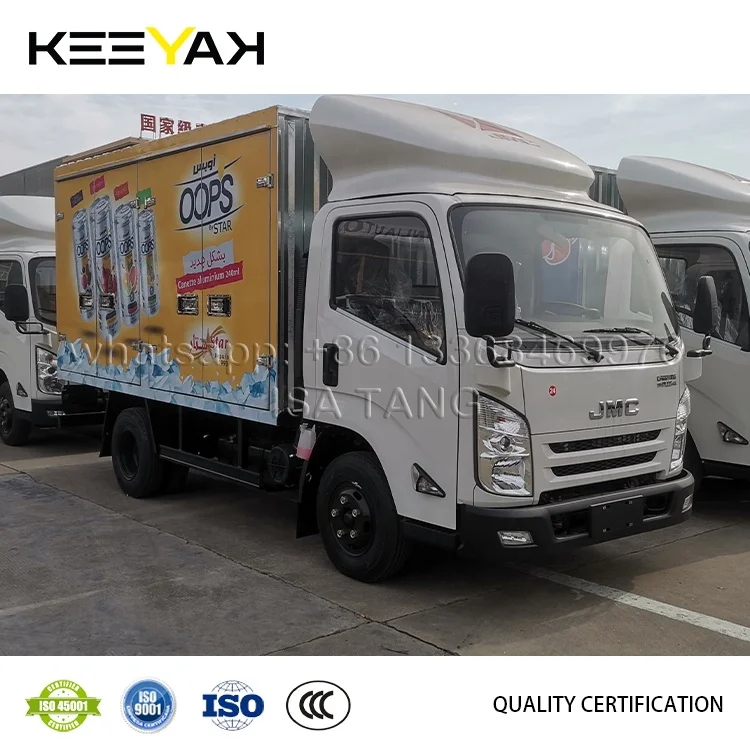 JMC ALL NEW CARRYING PLUS 4*2 92hp 2.5ton VAN Container truck Light Cargo truck For Algeria