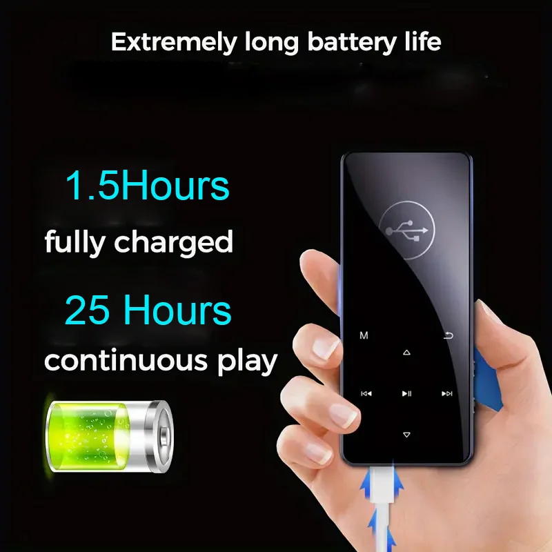 C6 1.8inch Screen Touch Button 16GB OEM Bluetooth MP3 Music Player with Speaker