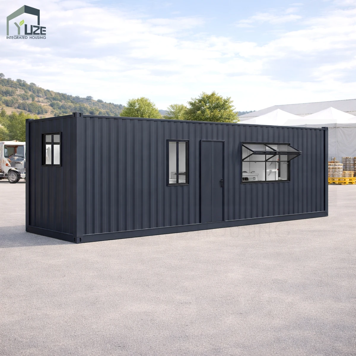 Custom Layout Steel Structure 40ft Modular Shipping Commercial Container Kitchen with Full Equipments for Restaurant