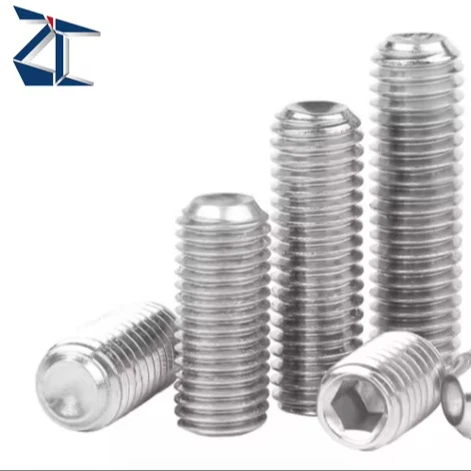 Factory Customized 304 Stainless Steel Grub Screw M7 Grub Set Screw hollow grub screw