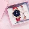 Orologio rosso + bracciale + scatola
