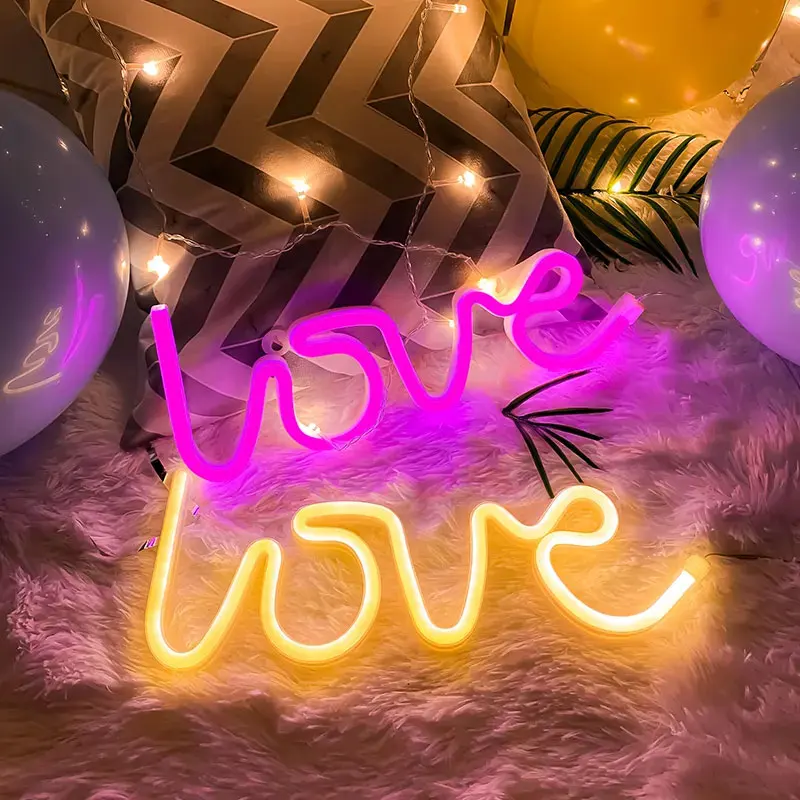 Custom Led Neon Light Signage Logo Waterproof Portable Birthday Sign for Club Wedding Bar Party Decoration