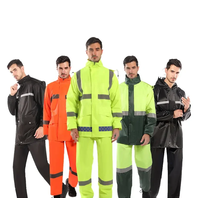 High Visibility Raincoat work