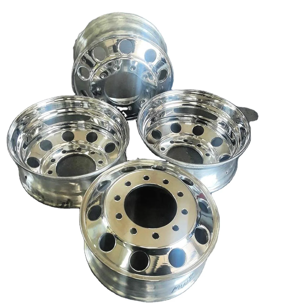 アルミ合金製トラックホイール22.5x9.00、スチール製トラックホイール