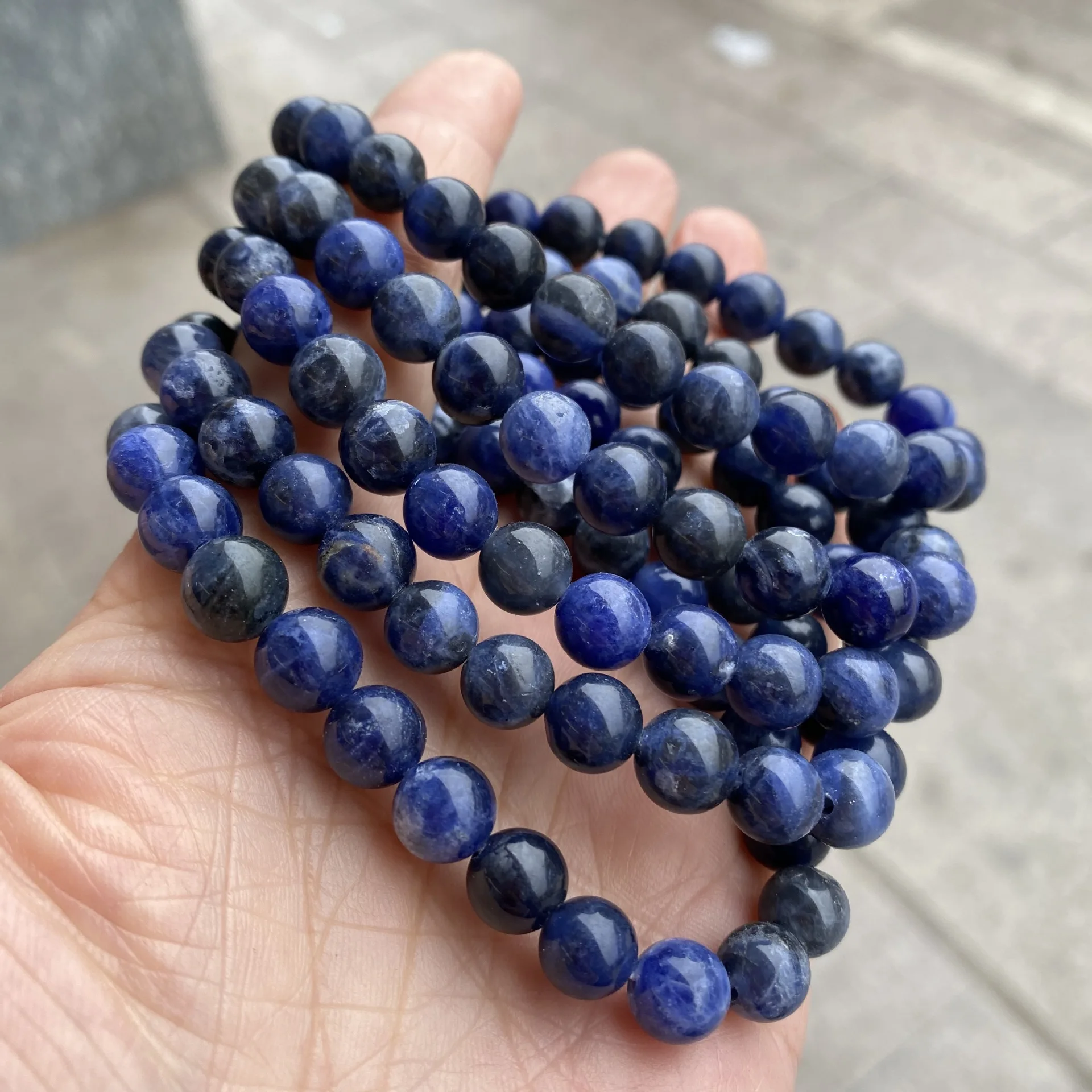 Natural Stone High Quality Healing Lapis Lazuli Crystal 8mm Sodalite ...