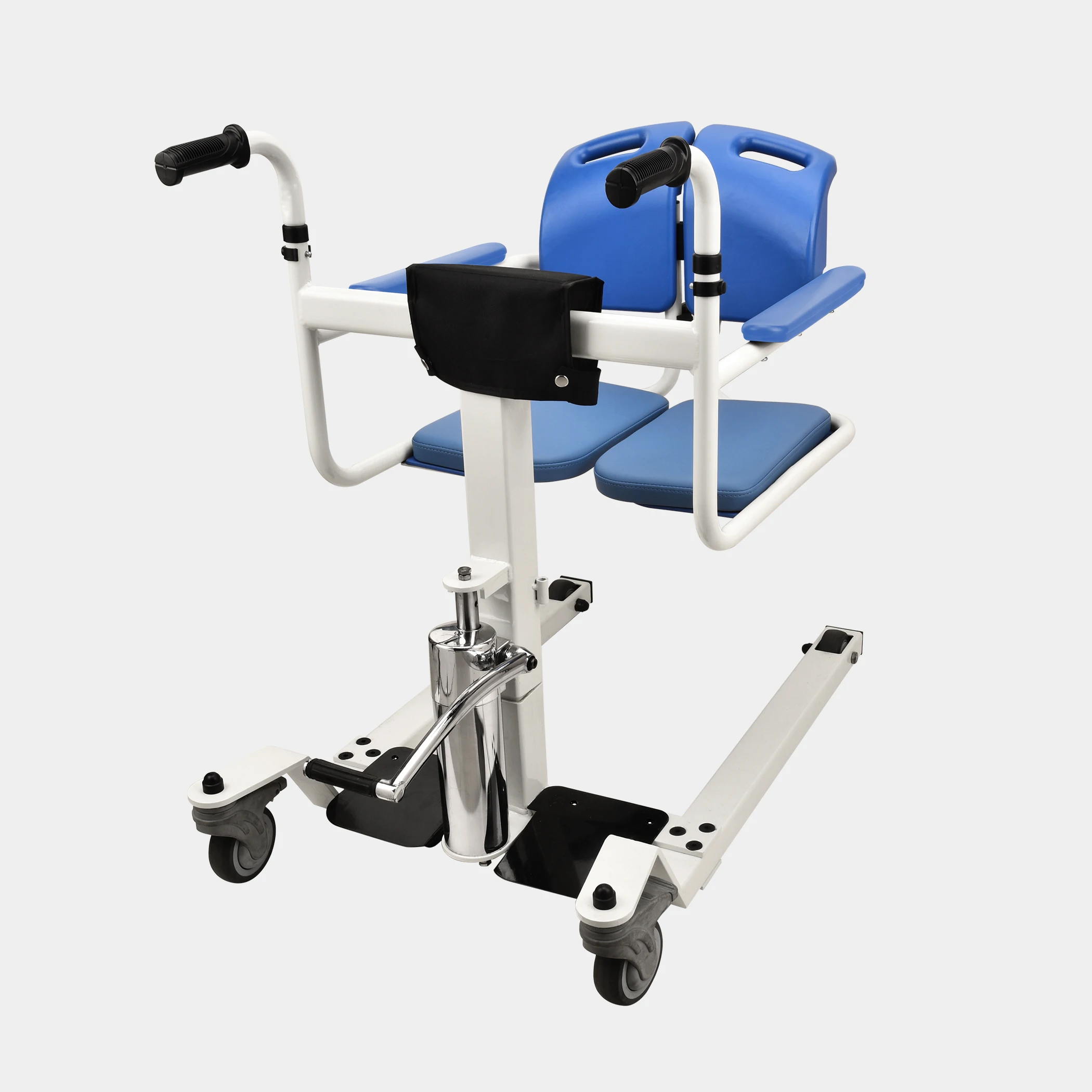 Foldable Patient Transfer Chair Aid Lift Sit to Stand Patient Lift for Elderly and Disabled