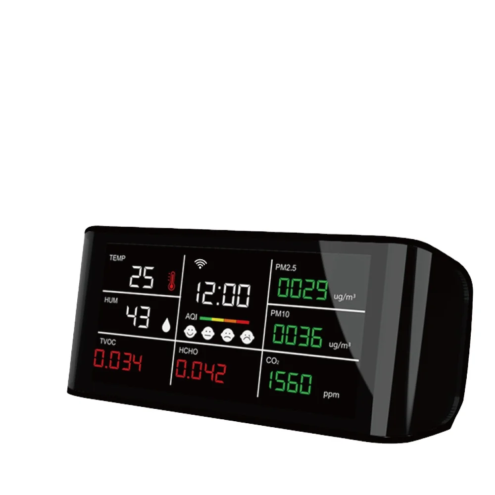 DM69M-WIFI экспорт исторических данных многофункциональный детектор газа CO2 PM2.5 PM10 HCHO TVOC с температурой и влажностью