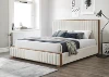 Beige + Walnut + Chenille + Synthetic Wood