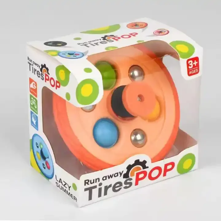 Multi Functional Tires Pop Finger Toy Stress Reduction Anxiety Relief Fidget Spinner for Kids