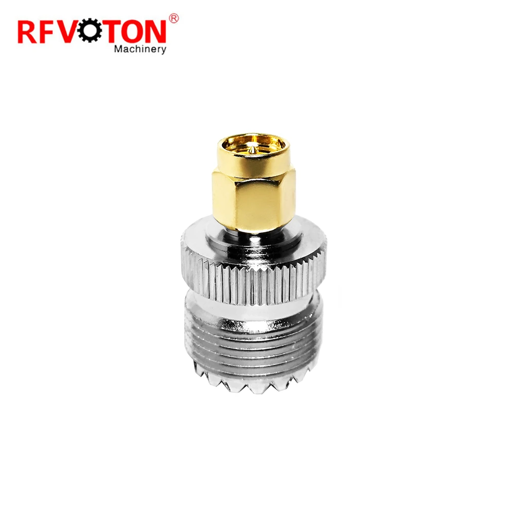 Factory Supply Rf Adapter Sma Male Plug Macho to Uhf Female Jack Hembra Brass SO239 Rf Coaxial Adaptors Connector Rohs