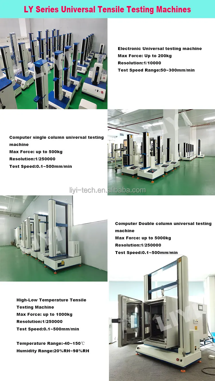 Universal Testing Machine with 500KG Max Load Capacity 220V/50HZ Power and IP56 Protection Class for Material Testing
