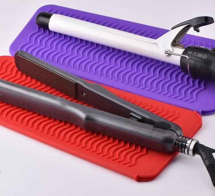 Heatresistant/heat Shield Silicone Mat Pouch Curling Iron Holder