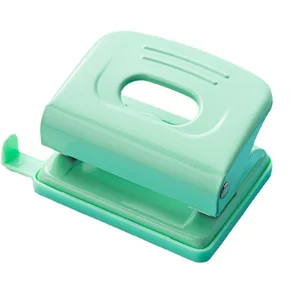 Macaron Color Large Thick Loose-Leaf Manual Round Hole Puncher Double-Sided Office Punch