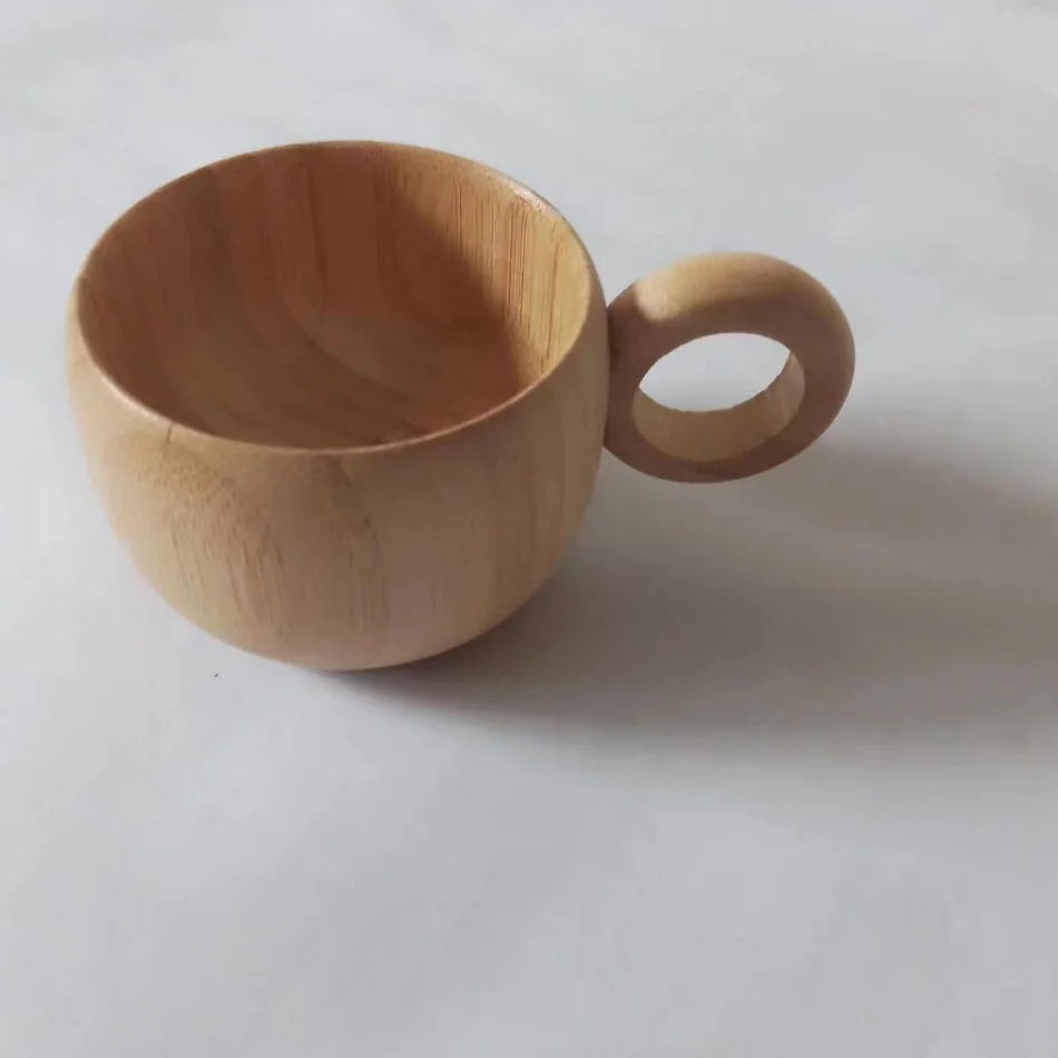 Potbelly Bamboo Cup (Small) - Handcrafted Natural Beauty - Bamco